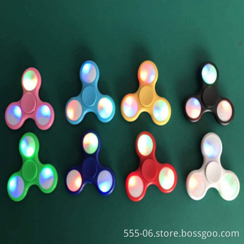 2017 Hot Sale Hand Spinner ABS Toys decompression led fidget hand spinner